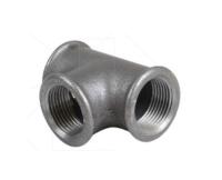 Тройник CONTRACOR 90°, 1,1/4", (MMM) обрезиненный